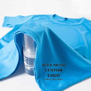 T-shirt personnalisé à séchage rapide, haute qualité, 180g, pour marathon, course à pied, sport, polyvalent pour hommes, impression de t-shirts, directement de l'usine - Product Image 1