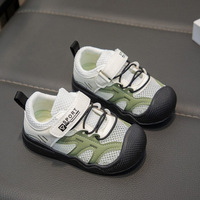 Nouvelles Chaussures de Marche pour Tout-Petits 2026 – Baskets Unisexe Printemps/Été en Maille à Semelle Souple Antidérapante avec Motif Écossais et Fermeture Velcro