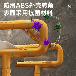 Li Zhisheng Main courante en acier inoxydable ABS, antidérapante, à installation par perçage, pour urinoirs, lavabos et toilettes publiques - Product Image 4