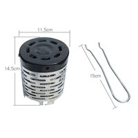 Chauffe-tente extérieur multifonction en acier inoxydable à infrarouge lointain, chauffe-camping 350g <1L compatible avec les réchauds de barbecue