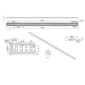 Riel de sujeción logístico personalizado, riel horizontal F, zincado - Product Image 4