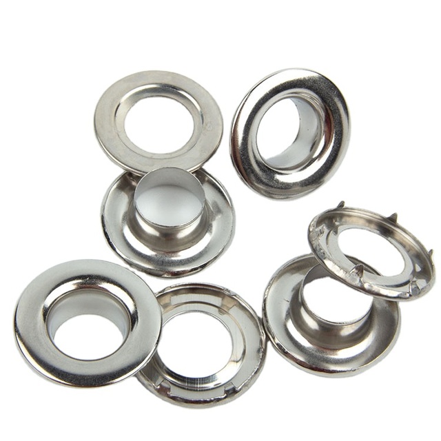 Custom 23.5mm Nickel-Free Iron Zinc Steel Ring Alloy Metal Eyelet Grommets Galvanized Zinc Plated Finish for Bags Hardware