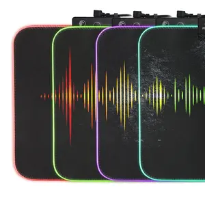 Sık Repurchased masa mat kaymaz kauçuk pürüzsüz yüzey XXL genişletilmiş boyutu RGB oyun Mouse Pad e-spor için