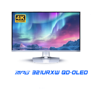 <span class=keywords><strong>Msi</strong></span> Mpg 321urxw Qd-oled จอภาพเกมมิ่งขนาด 31.5 นิ้ว 4k 240hz 0.03ms (gtg) Hdr400 รองรับการชาร์จแบบย้อนกลับผ่านพอร์ต Type-c - Product Image 1