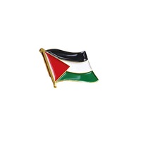 La nouvelle broche de ruban en métal chaud en gros personnalisé blanc coloré designer palestinien t-shirt accessoires broche drapeau épingle badges