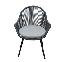 Petit balcon économiser de l'espace corde en aluminium étanche antirouille extérieur jardin patio bistro ensemble corde lune chaise