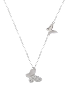LT-786 S925 Sterling Silver papillon Collier Femmes Ins Simple Forest System Petit Frais Célébrité Tempérament Bijoux En Argent - Product Image 5