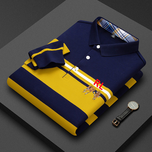 <span class=keywords><strong>Polo</strong></span> a Maniche Lunghe da <span class=keywords><strong>Uomo</strong></span> in Cotone 100% di Alta Qualità con Ricamo RL, Casual Business # RL - Product Image 5