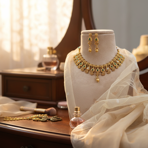 Ensemble de colliers en plaqué or avec pierre Pota 12032069GR - Product Image 3