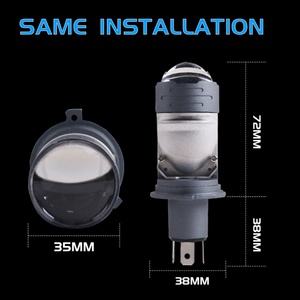 Sanvi Mini H4 52W Super Bright LED Bulb Plug and Play 12V Car Headlight New Arrival Mini Headlight Lens - Product Image 5