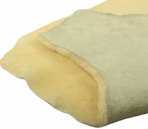 Piel de Oveja Australiana 100% Genuina IRWOODS, Grado Natural Blanco, Gran Superficie, Envío Rápido, Doble Cara, Duradera, para Forro de Zapatos y Prendas - Product Image 3