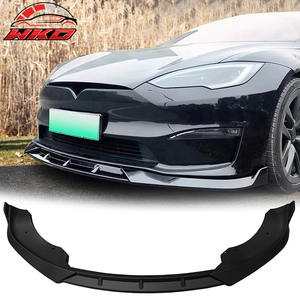 Para Tesla Model S 2021-2025, Estilo IK, Spoiler Delantero Mate Negro para Parachoques, PP, 3 Piezas, Kit de Carrocería de Alta Calidad - Product Image 1