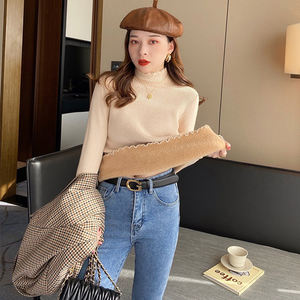 Maglione Invernale da <span class=keywords><strong>Donna</strong></span> di Lusso, Abbigliamento Usato di Seconda Mano, Collo Semi-Alto, Elastico, Aderente e Morbido - Product Image 5