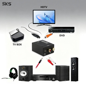 Convertisseur <span class=keywords><strong>audio</strong></span> numérique-<span class=keywords><strong>analogique</strong></span> 96 kHz, <span class=keywords><strong>adaptateur</strong></span> DAC optique coaxial vers RCA 3,5 mm pour TV, PS4, Xbox, haut-parleur - Product Image 5