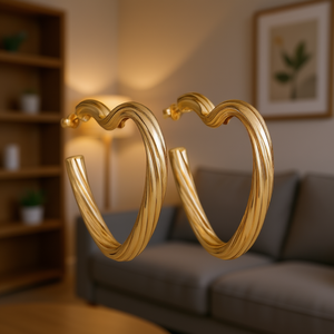 E4439 Lámpara de pared dorada, accesorio de iluminación interior, luz de acento de tono cálido - Product Image 2