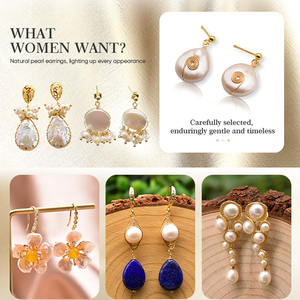 Hermosos Pendientes de Perlas de Cuarzo Rosa, Gema Rosa, Estilo Dulce y Delicado, Joyería Elegante para Mujer, Regalo - Product Image 4