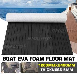Tapis de pont marin auto-adhésif en mousse EVA 3 couleurs, imitation teck, pour bateau, yacht, véhicule - Product Image 2