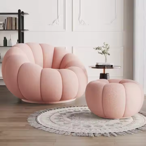 Canapé-lit de style nordique, design luxueux, une place, en tissu, appartement, hôtel, salon, <span class=keywords><strong>fauteuil</strong></span> inclinable - Product Image 1