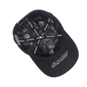 หมวกแก๊ป 5 แผง ผ้าฝ้ายผสมหนังกลับ ปักโลโก้ TCAP China Rhinestones - Product Image 6