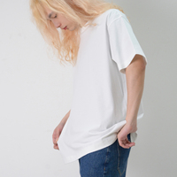 T-shirt Haut de Gamme en Coton Lourd Personnalisé pour Homme et Femme, Coupe Ample à Épaules Tombantes et Manches Courtes