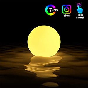 Esfera <span class=keywords><strong>de</strong></span> Luz LED Navideña <span class=keywords><strong>de</strong></span> 35cm, Resistente al Agua, con Luz UV8, para Decoración Nocturna junto a la Piscina, Portátil - Product Image 6