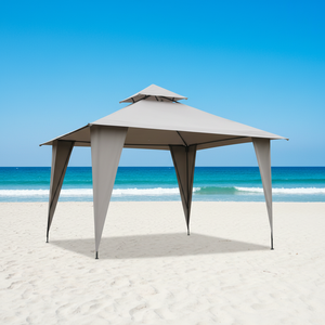 Pergola <span class=keywords><strong>Bennos</strong></span> Garden en PVC et polyester, revêtement en poudre PVC, écologique, imperméable, 3,5 x 3,5 m, multicolores, avec trou de ventilation - Product Image 5