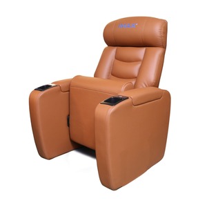 โซฟาโรงหนังสำหรับหนึ่งท่าน หนังสีดำ ปรับเอนได้ รุ่น VIP-01 - Product Image 3