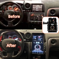 Radio Mobil Android 14 CarPlay 13,6 inci untuk Nissan GTR GT-R R35 2008 2009-2017 Layar Multimedia Stereo Player GPS Head Unit