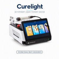 Sistema de Terapia Láser Veterinaria PHOMED CureLight Clase IV para Fisioterapia de Mascotas, Cuidado Animal y Tratamiento de Tejidos Profundos