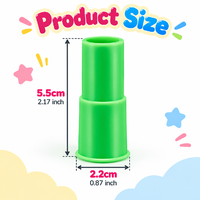 Sifflets sirène en plastique en gros, colorés, courts, jouets sonores, accessoires de fête pour les anniversaires et jeux d'enfants