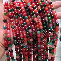 Perles d'agate rouge naturelles YWJC, 6 mm et 8 mm, forme ronde, pierres en vrac pour la fabrication de bijoux – Ventes flash