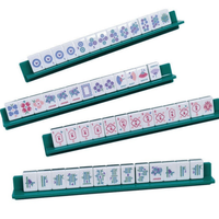Stock US, Tuiles de Mahjong de Noël, Tuiles de Mahjong Américaines, Mahjong Papillon Gris, Ensemble de Mahjong Moderne, Tuiles Multicouches, Fête Familiale
