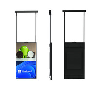 Rongfengyuan - Reproductor de Publicidad para Interiores de Doble Cara y Alto Brillo, Montado en la Pared, con Pantalla Android de 3265 Pulgadas y Control Remoto