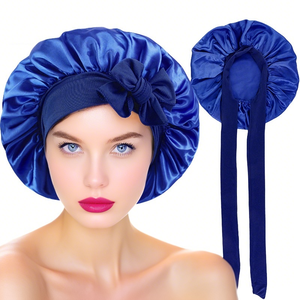 <span class=keywords><strong>Bonnet</strong></span> de <span class=keywords><strong>nuit</strong></span> en satin <span class=keywords><strong>bonnet</strong></span> de <span class=keywords><strong>nuit</strong></span> en satin avec bandeau à nouer pour la tête chapeau pour femmes <span class=keywords><strong>cheveux</strong></span> tressés <span class=keywords><strong>bouclés</strong></span> pour le quotidien - Product Image 3