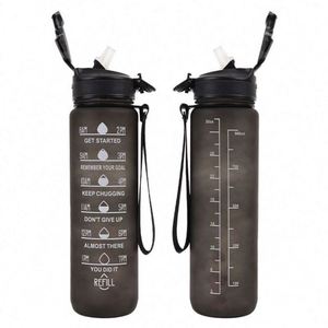 ขวดน้ำพลาสติกเก็บความร้อน/เย็น ปลอดสาร BPA พร้อมหลอดดูด ขวดน้ำพลาสติกดื่มได้โดยตรงสำหรับผู้ใหญ่ ลดราคาพิเศษ - Product Image 5