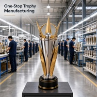 Trophée Couronne Dorée Sur Mesure pour Cérémonie d'Entreprise, Championnat Sportif, Reconnaissance, Trophée en Métal Argenté Gravé Personnalisé