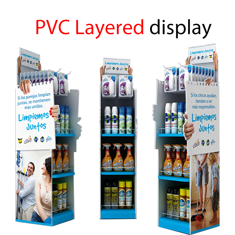 Apache Plastic Customized PVC Foam Board Display Stand Forex Floor Display Rack for Phone Accessories in Retail Store — view 3
