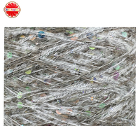 Handmade Eco-Friendly Recycled Ring Spun Cotton Yarn Hand Knitting High Tenacity Space Dyed Sequined Fancy