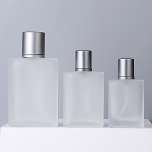 Wholesale Square Frosted Refillable Perfume <b>Bottle</b> 30ml 50ml 100ml Glass Packaging Cosmetic Perfume <b>Spray</b> <b>Empty</b> <b>Bottle</b> - Product Image 2