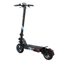 Trottinette électrique tout-terrain pliable X02 1000W*2 48V à double moteur brushless en alliage d'aluminium, roues de 10 pouces, étanche IPX5, batterie 18Ah