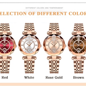 Reloj de Pulsera de Lujo POEDAGAR, Elegante, Resistente al Agua, de Acero Inoxidable, de Alta Calidad, para Mujer, con Diamantes, de Cuarzo - Product Image 3