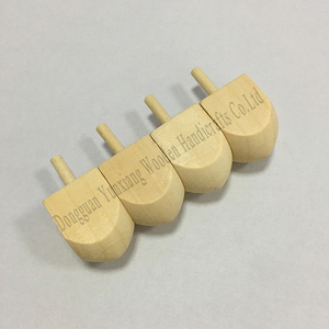 Kayu Dreidels disesuaikan ukuran kemasan besar kayu Hanukkah Dreidles permainan yang menyenangkan - Product Image 3