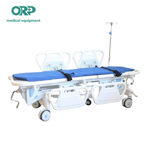 Lit médicalisé post-opératoire à 1 fonction avec levage dorsal, plateau plat, pour examen gastroscopique, chariot de transfert, prix fabricant ORP - Product Image 3