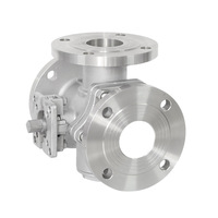 Vanne à boisseau sphérique à bride en acier inoxydable OEM fournie par le fabricant, type T, à flotteur, DN65, modèle Q45F pour l'eau