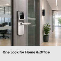 Serrure de porte intelligente pour hôtel TTlock, étanche IP65, en alliage d'aluminium ignifuge certifié UL, avec mot de passe