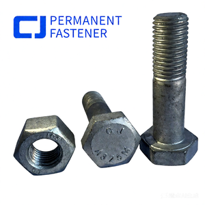 Болт конструкционный из легированной стали с шестигранной головкой, горячеоцинкованный, <span class=keywords><strong>ASTM</strong></span> A325M, класс M24 x 95 мм - Product Image 6