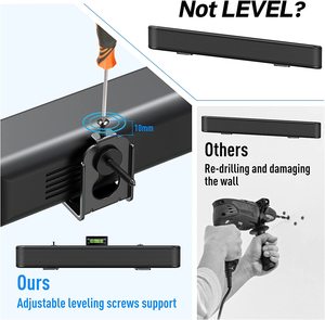 Mountup cấp bằng sáng chế thiết kế và mức độ điều chỉnh phổ <span class=keywords><strong>Soundbar</strong></span> Wall <span class=keywords><strong>Mount</strong></span> Sound Bar <span class=keywords><strong>Bracket</strong></span> - Product Image 3