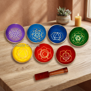 Cuenco tibetano de chakra de ágata con grabado de amor para meditación, cristales Rozrin Bowl-01 - Product Image 3