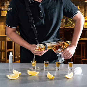 Juego de decantador de whisky AR15 de 22oz con 4 vasos de chupito de 1Oz, accesorio para fiesta, decantador de pistola con gafas, Regalos divertidos para mí - Product Image 3
