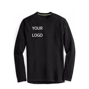 OEM 100% <span class=keywords><strong>Merino</strong></span> lana manga larga Baselayer pulóver superior transpirable característica - Product Image 5